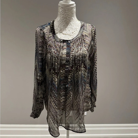 Multicolor Sheer Women's Top - Picture 1 of 5